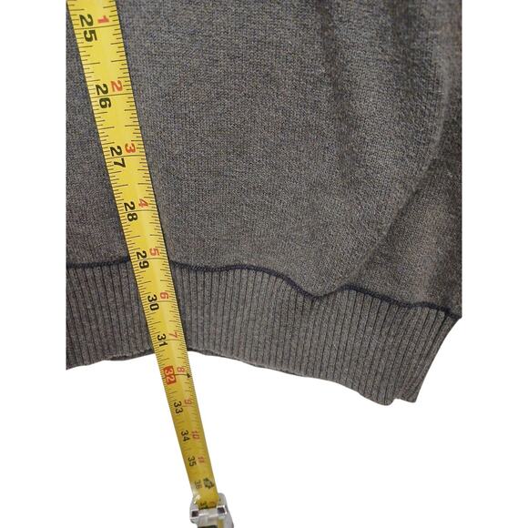 Cutter & Buck Sweater Vest SPA Logo Luxury Mens XXL Gray Cotton Knit Active Golf - Picture 11 of 13